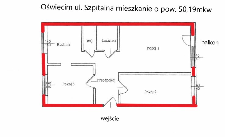 mieszkanie na sprzedaż - Oświęcim, Osiedle, Szpitalna
