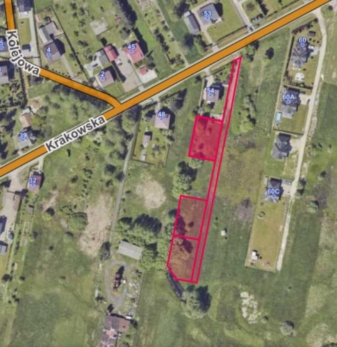 Oświęcim Gorzów działki budowlane