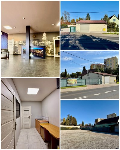 budynek usługowy z dużym parkingiem | centrum Oświ